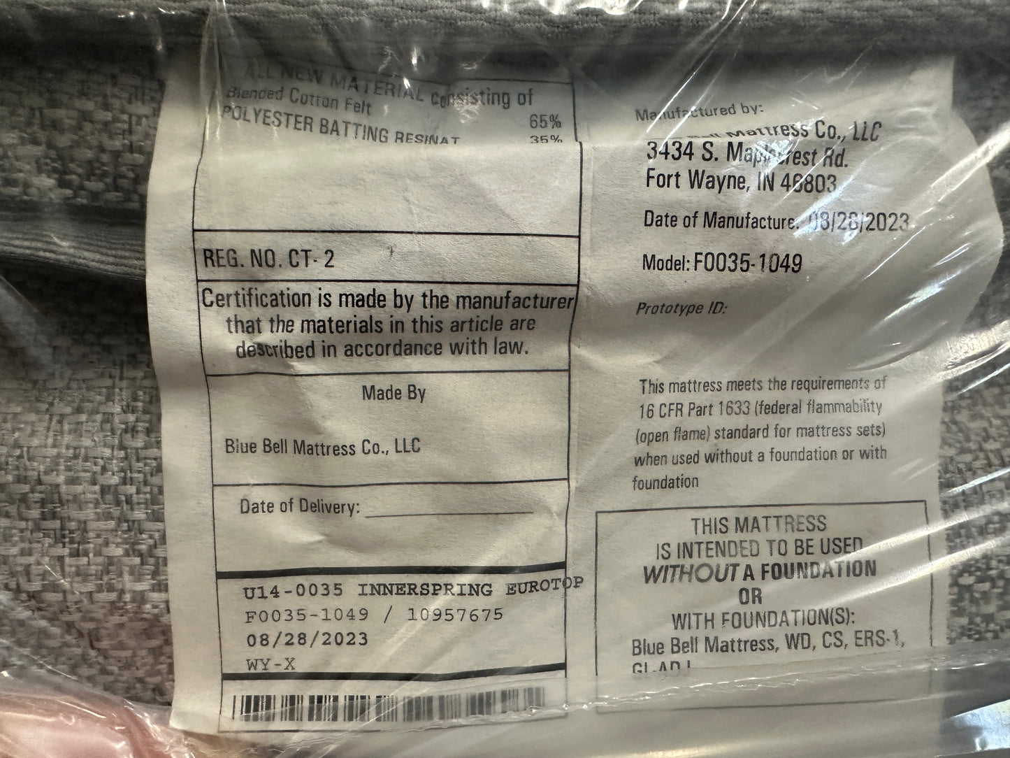 Bluebell Co Mattress Queen Size Innerspring Mattress