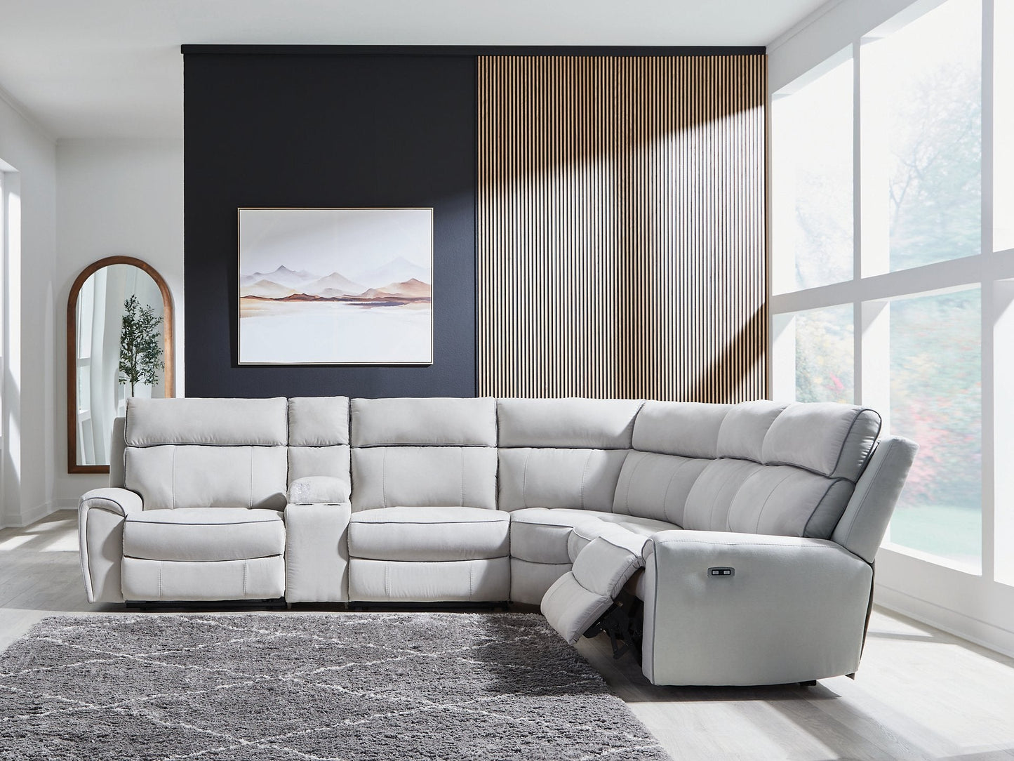 Social Pointe Reclining Sectional with Storage Console Ashley Furniture Sectional Fresh Start Furniture