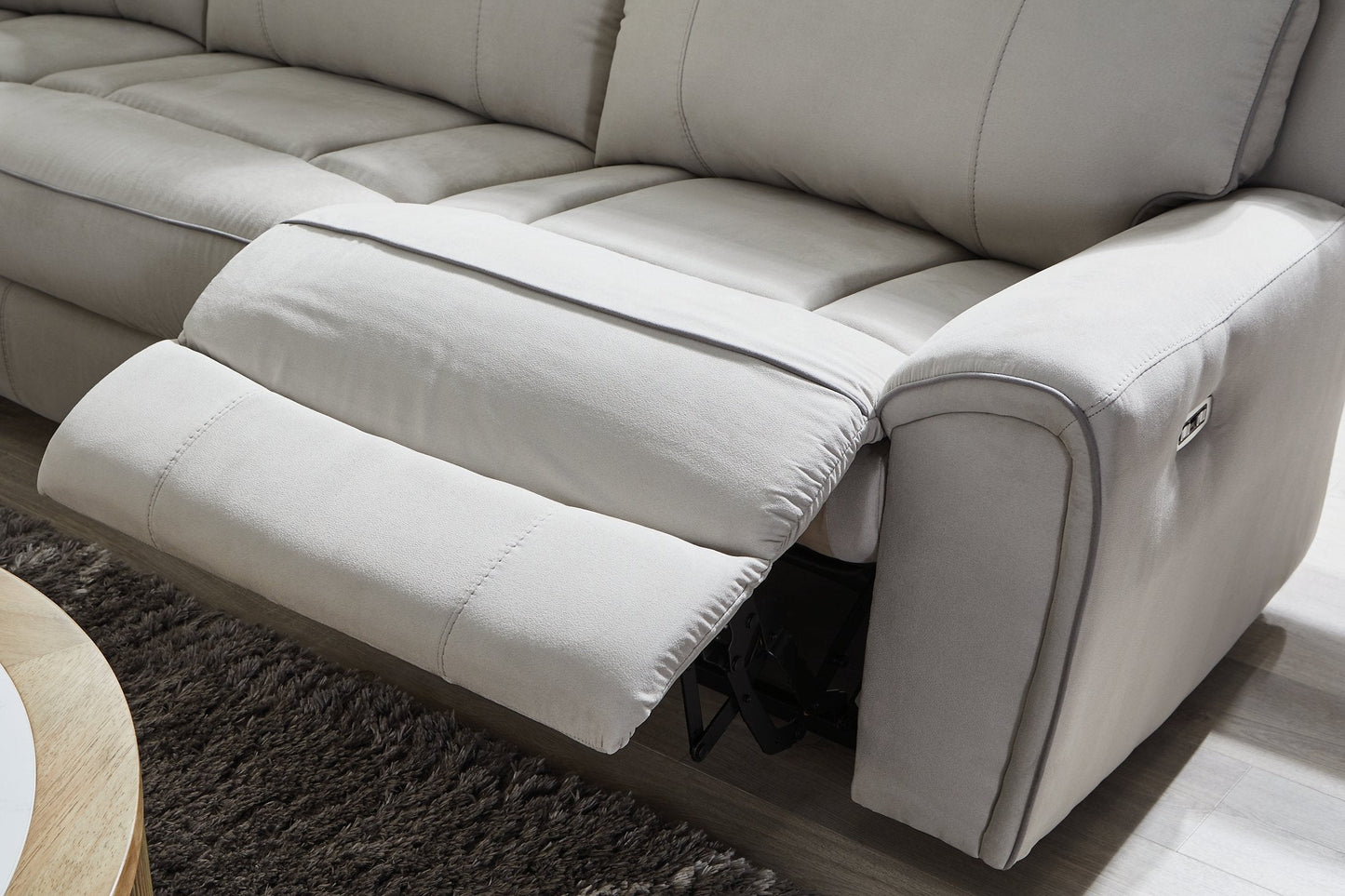 Social Pointe Reclining Sectional with Storage Console Ashley Furniture Sectional Fresh Start Furniture