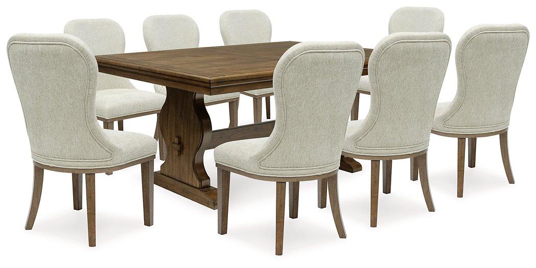 Sturlayne Dining Room Set Ashley Furniture Dining Room Set 9-Piece: Dining Table/8-Upholstered Dining Chair Fresh Start Furniture