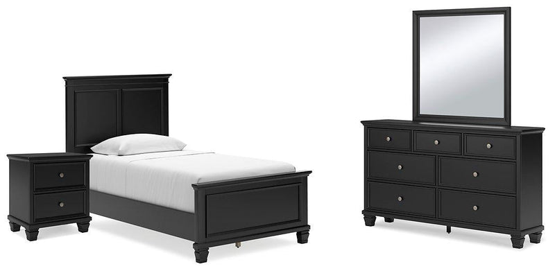Lanolee Bedroom Set Ashley Furniture Bedroom Set 6-Piece: Dresser & Mirror/Bed (Headboard, Footboar Fresh Start Furniture