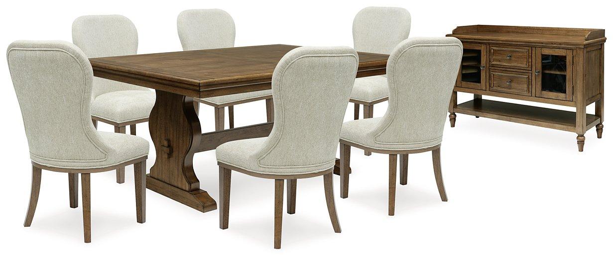 Sturlayne Dining Room Set Ashley Furniture Dining Room Set 8-Piece: Dining Table/Server/6-Upholstered Dining Fresh Start Furniture