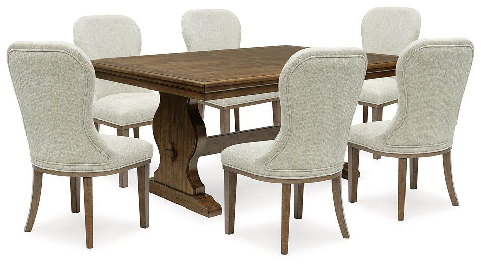 Sturlayne Dining Room Set Ashley Furniture Dining Room Set 7-Piece: Dining Table/6-Upholstered Dining Chair Fresh Start Furniture