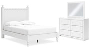 Mollviney Bedroom Set Ashley Furniture Youth Bedroom Set 5-Piece: Bed (Headboard,Footboard,Rails)/Dresser & Fresh Start Furniture