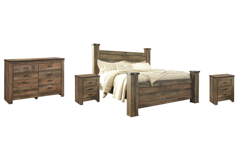 Trinell Bedroom Set -  Ashley Furniture Fireplace Set  Fresh Start Furniture