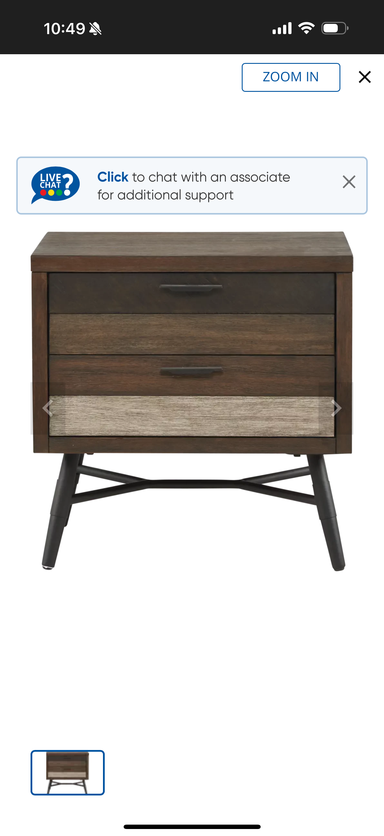 Midtown Loft Brown Nightstand