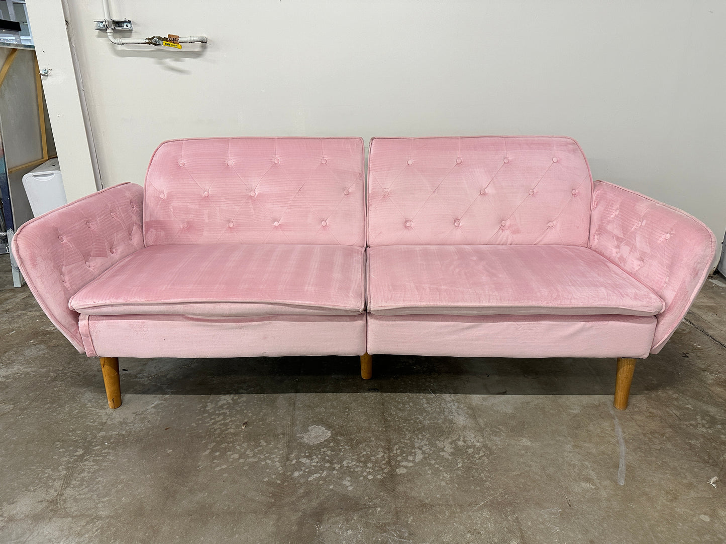 Novogratz Tallulah Velvet Memory Foam Futon