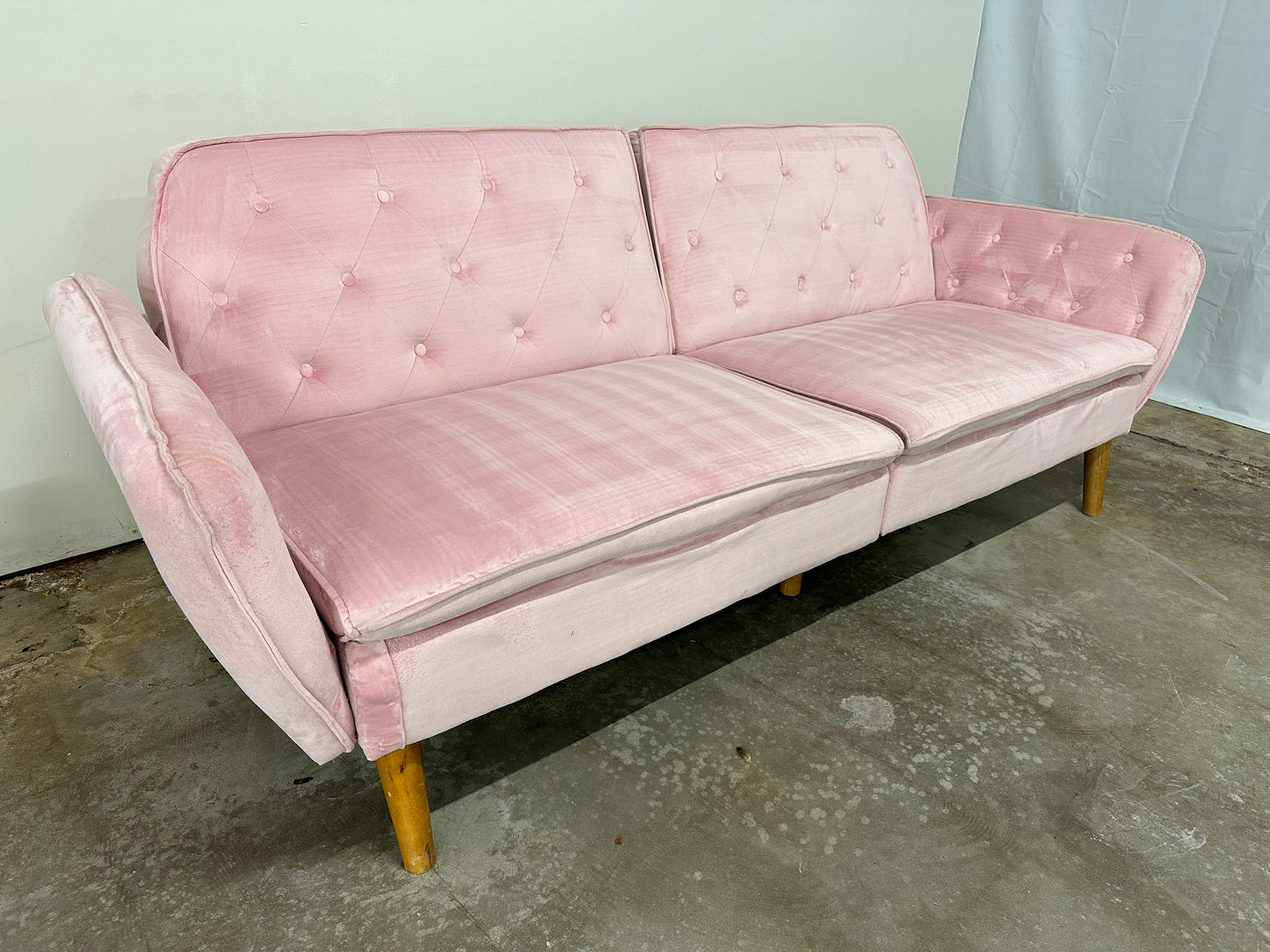 Novogratz Tallulah Velvet Memory Foam Futon