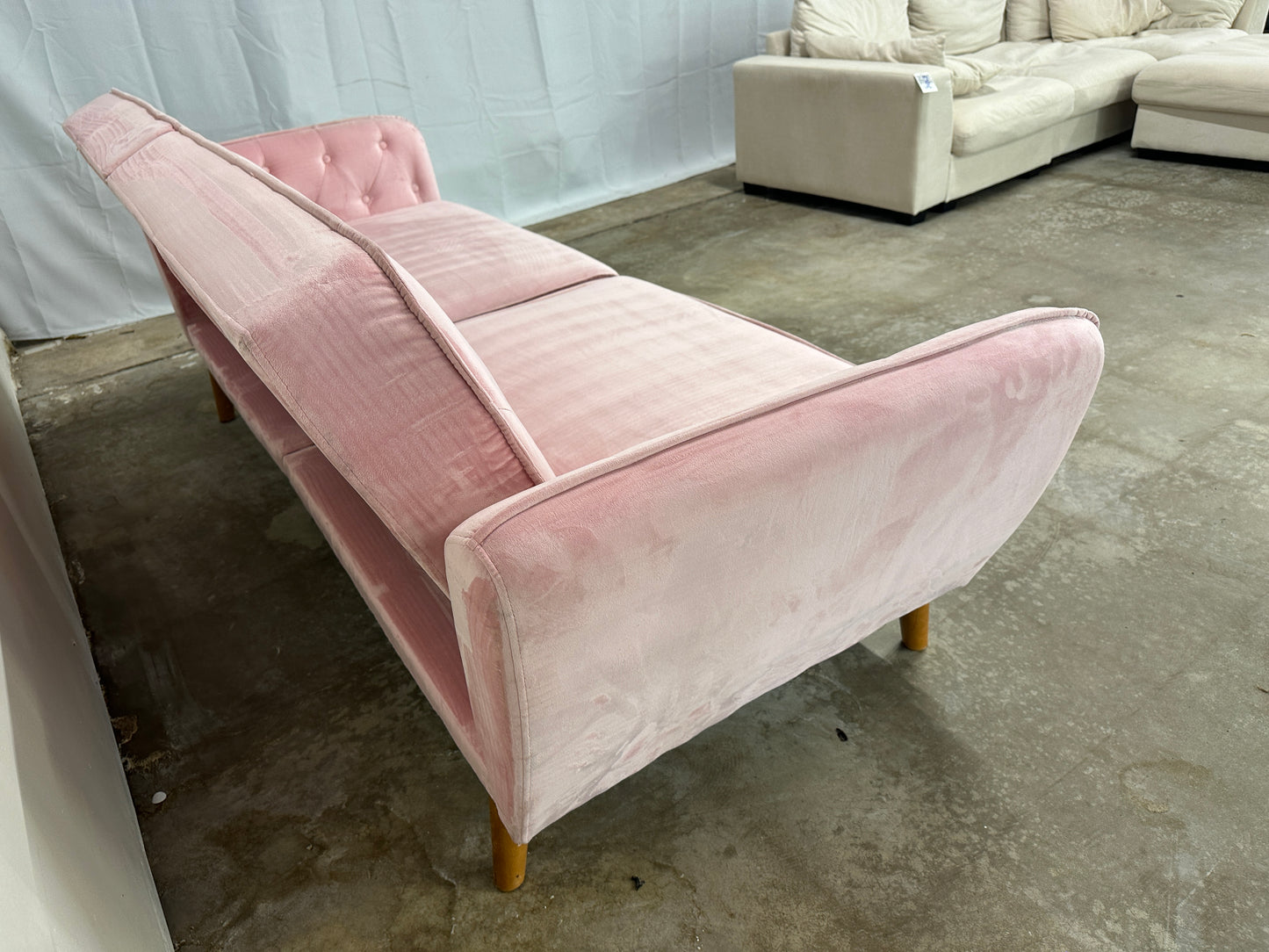 Novogratz Tallulah Velvet Memory Foam Futon