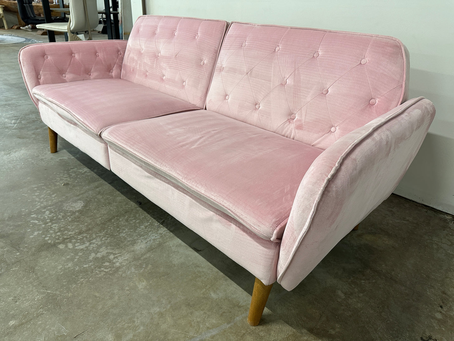 Novogratz Tallulah Velvet Memory Foam Futon