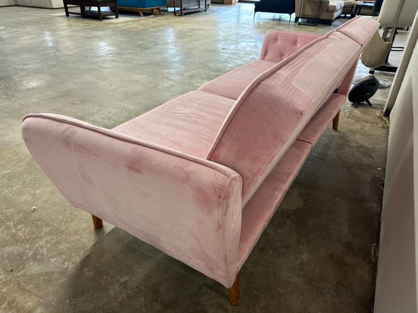 Novogratz Tallulah Velvet Memory Foam Futon