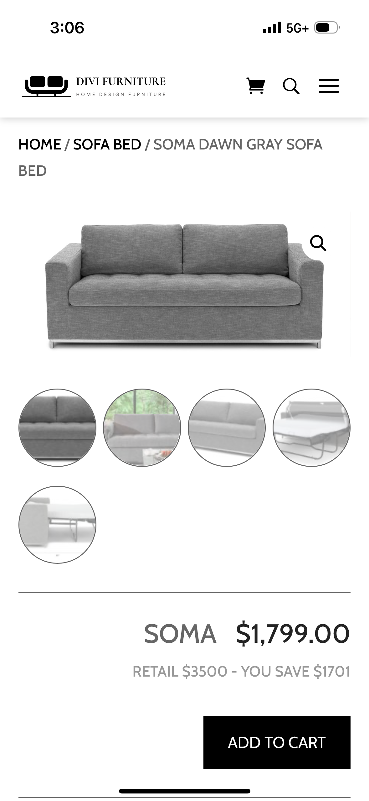 Article Soma Sofa Bed