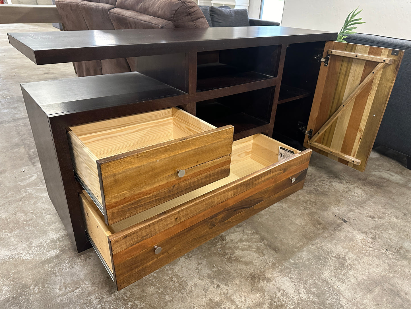 Wooden Media Console