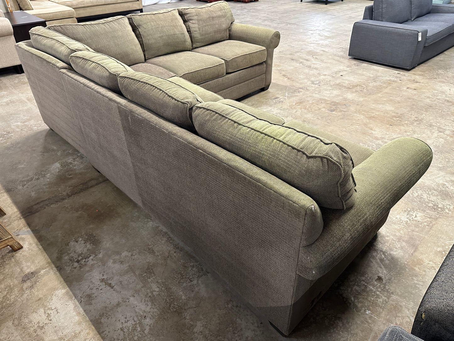 Ethan Allen Sleeper Corner Sectional Sofa