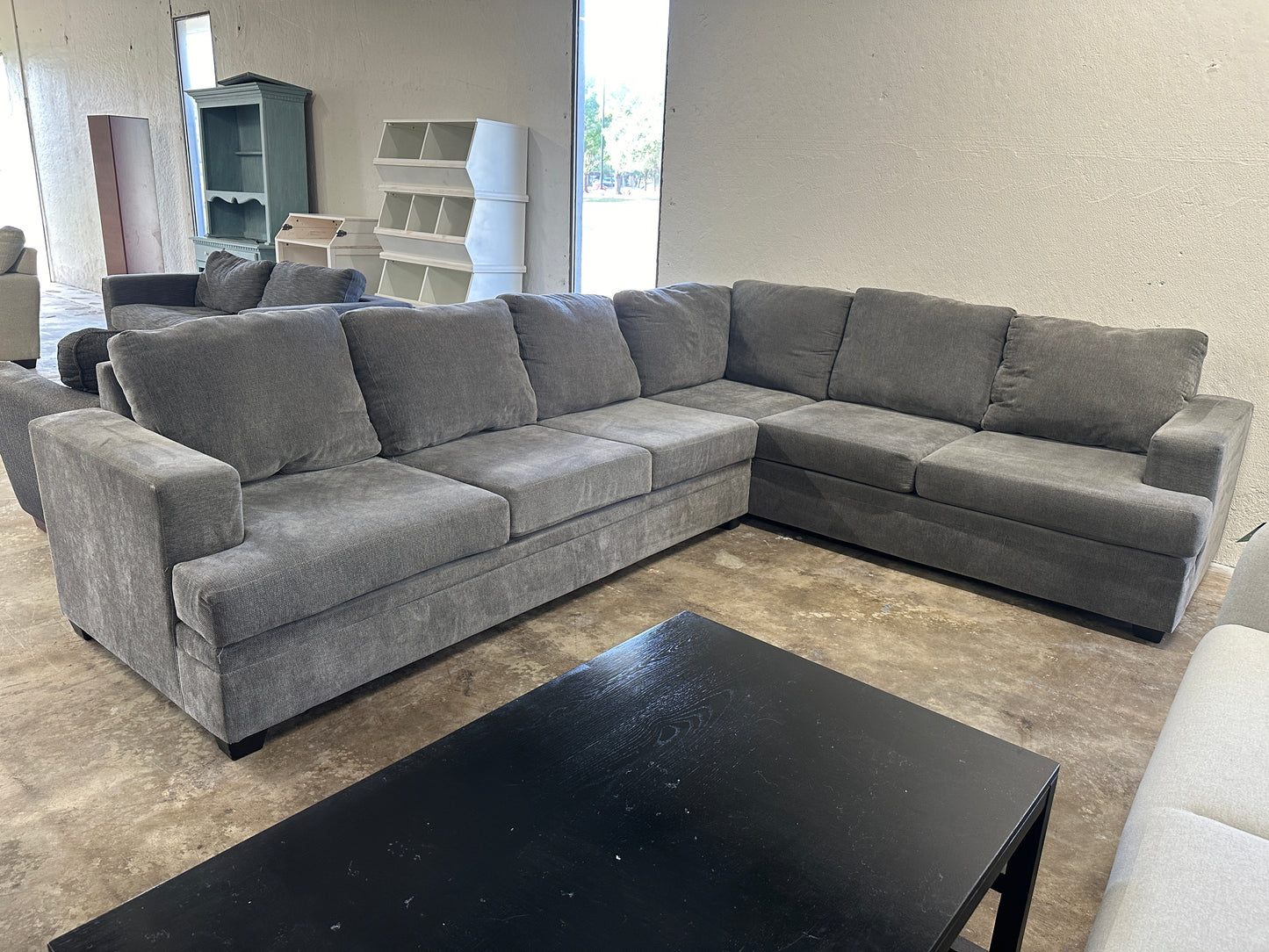 Living Spaces Jordan Corner Sectional Sofa