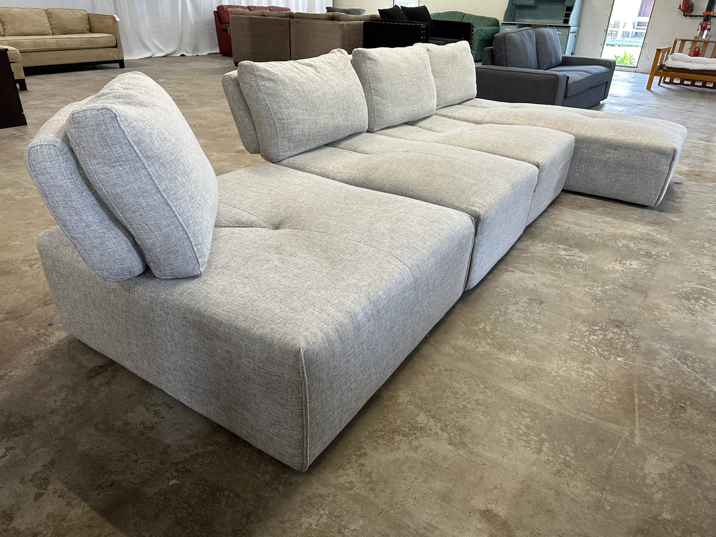 Diamond Sofa Jazz Modular Sofa with Chaise