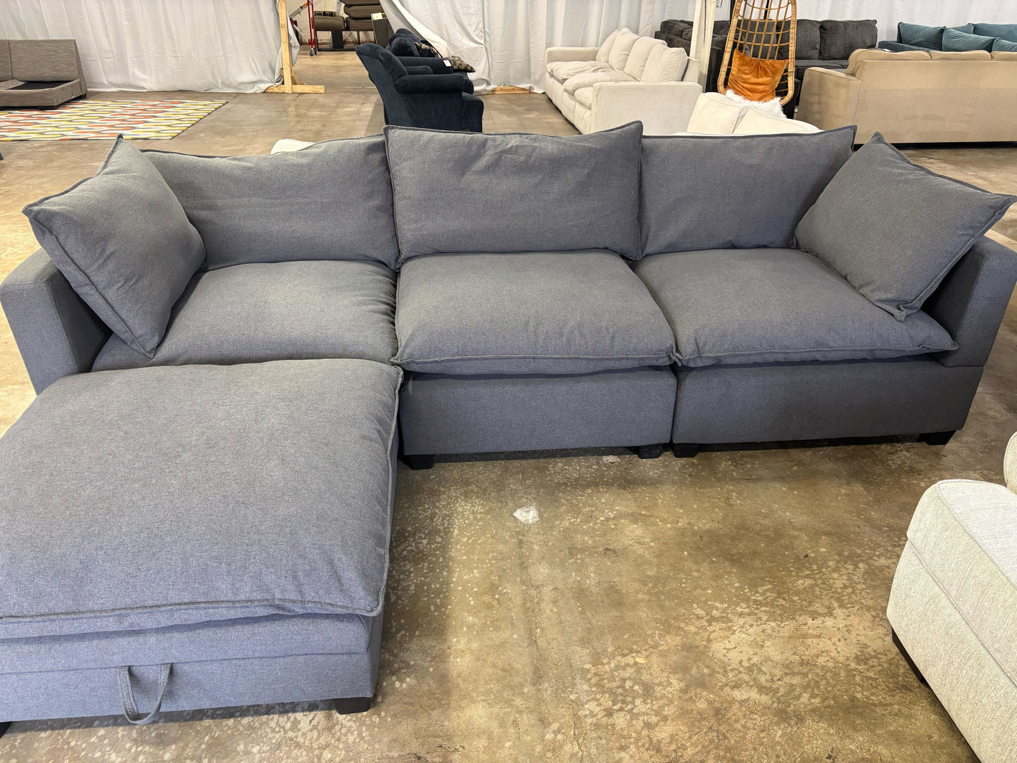 Modular Sectional & Storage Ottoman