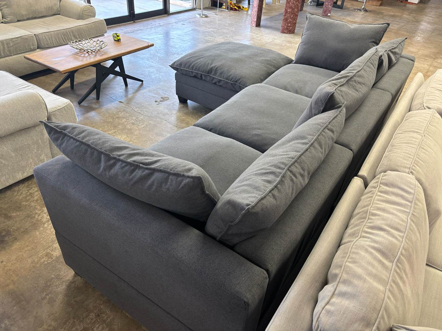 Modular Sectional & Storage Ottoman
