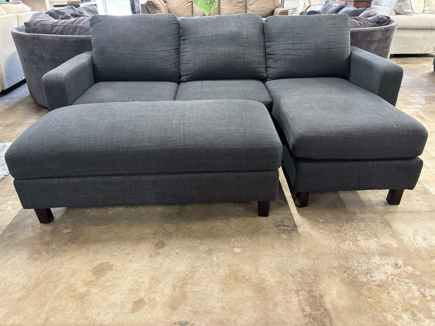 Abbyson Berkeley Reversible Sectional and Ottoman