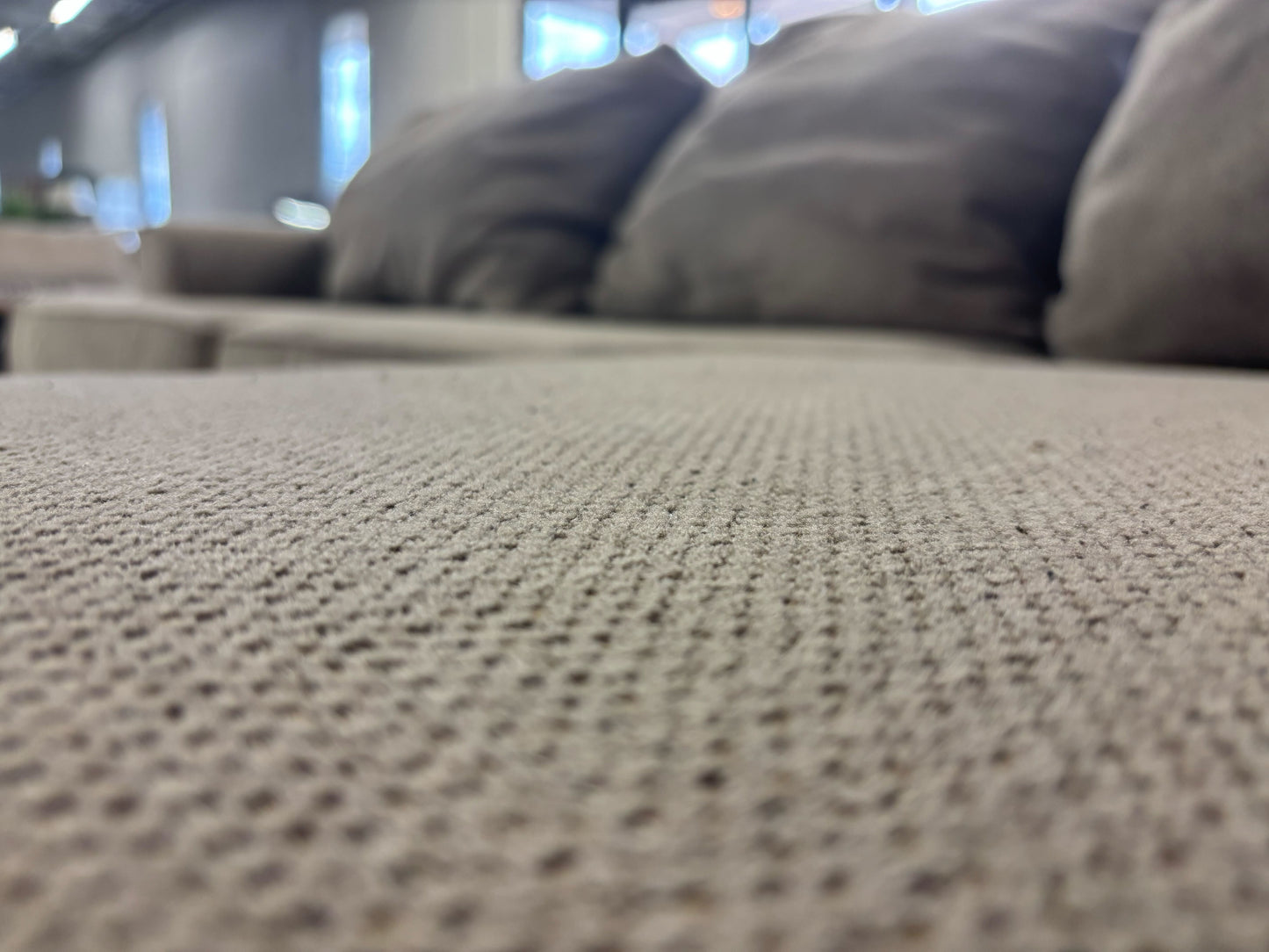Alessandro II Taupe Chenille Sofa With Reversible Chaise