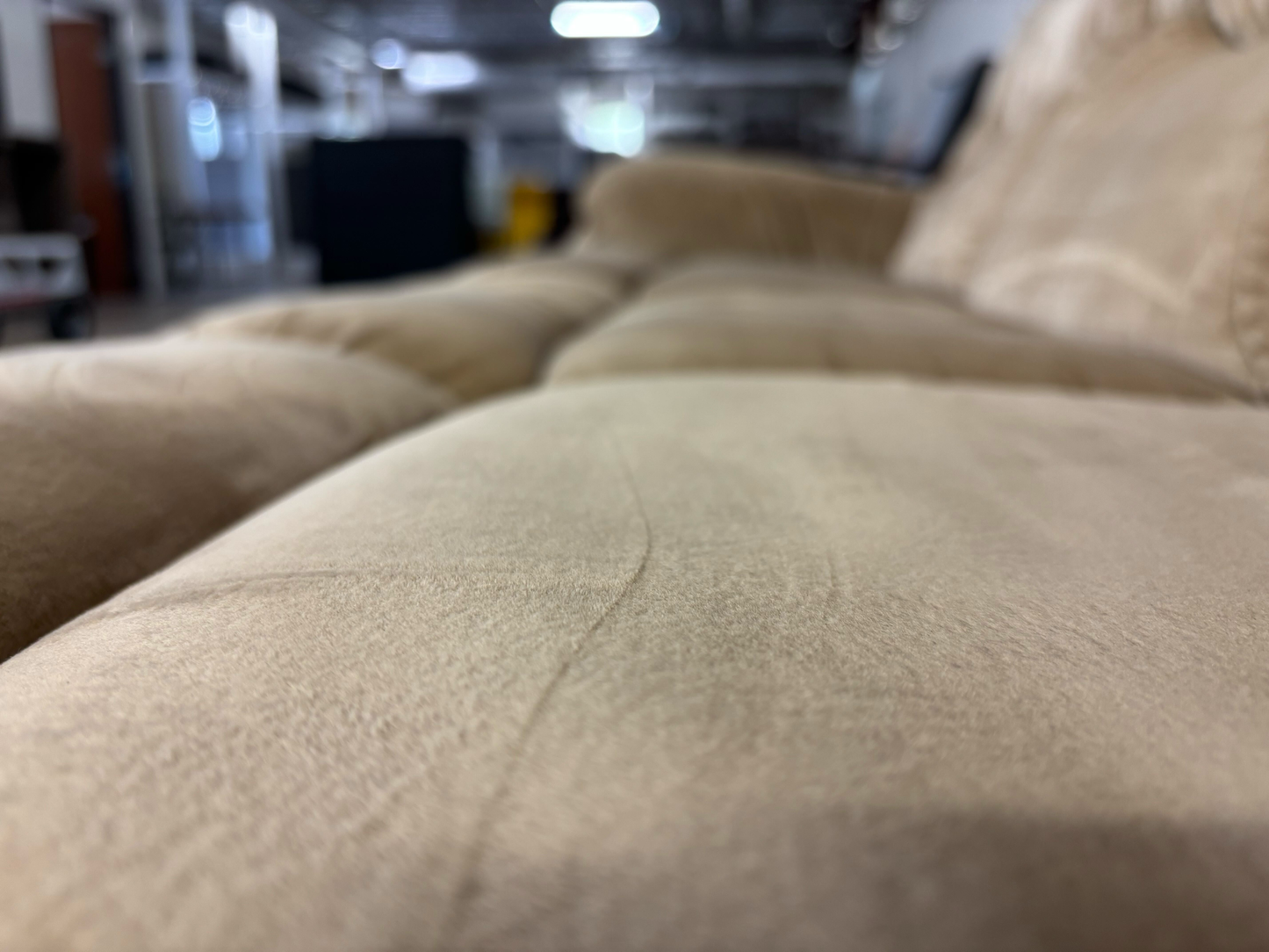 Suede Reclining Sectional