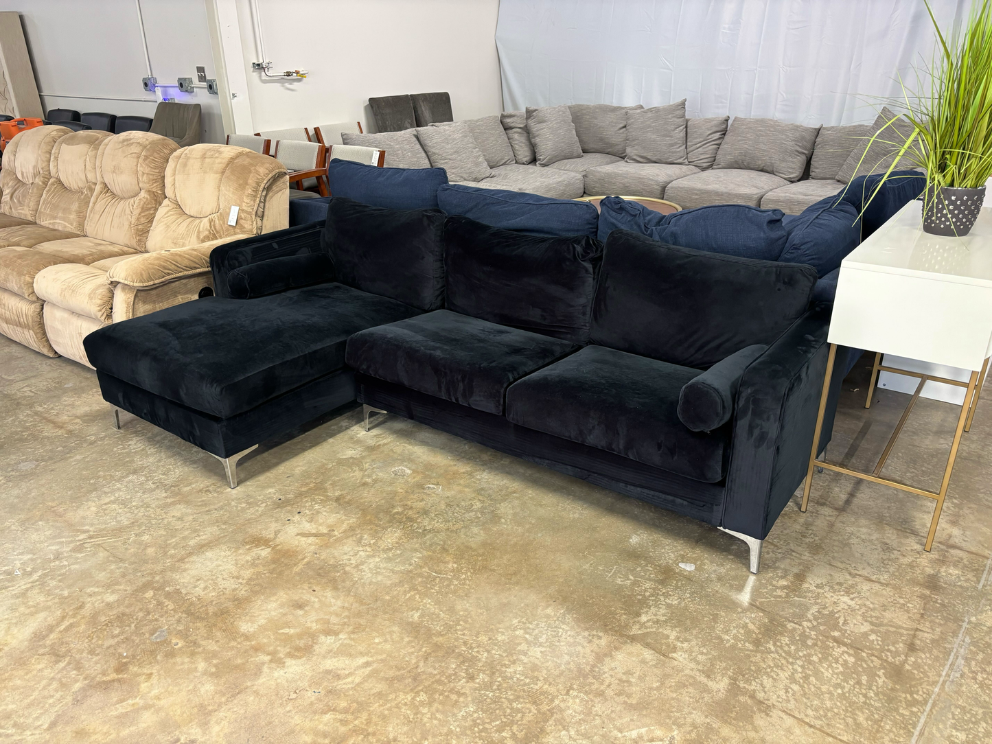Velvet Sectional