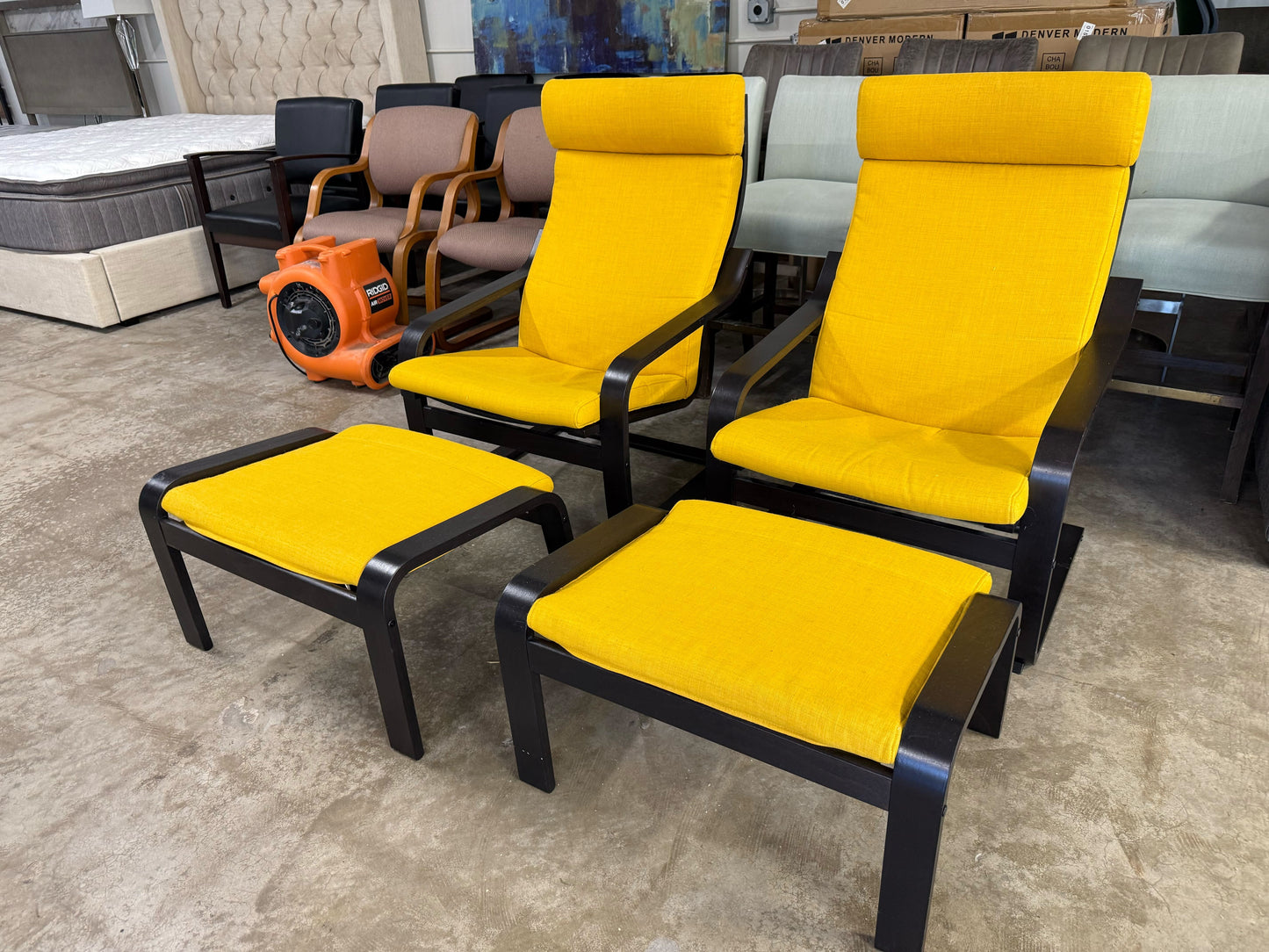 POÄNG Armchair and Ottoman