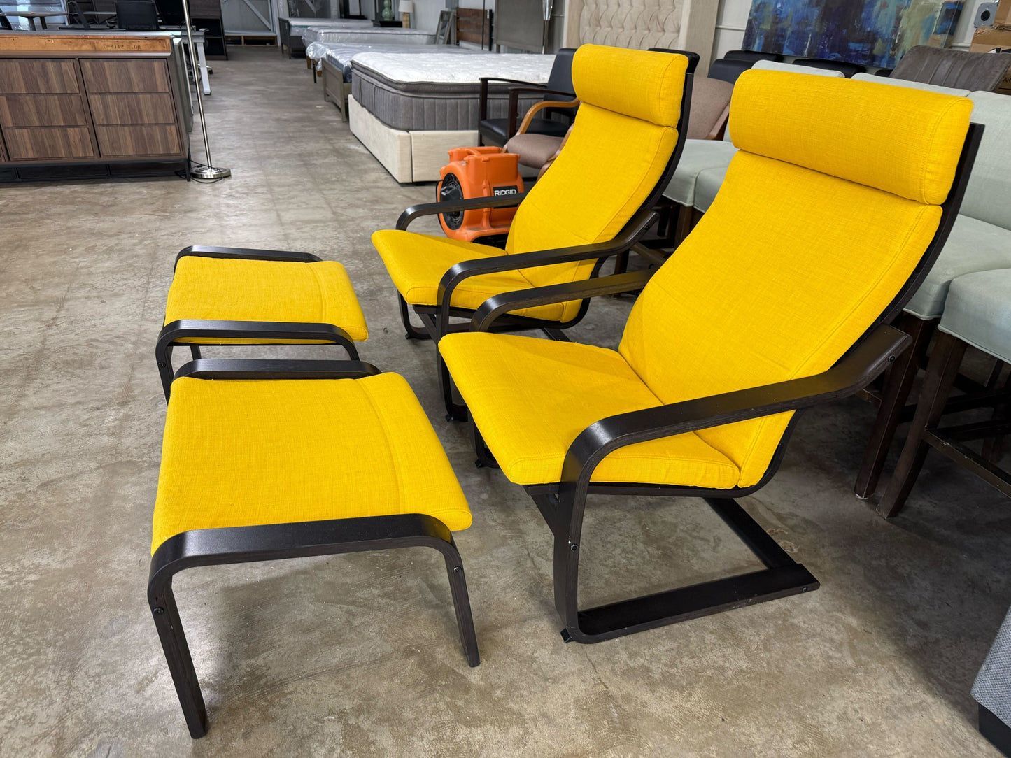 POÄNG Armchair and Ottoman