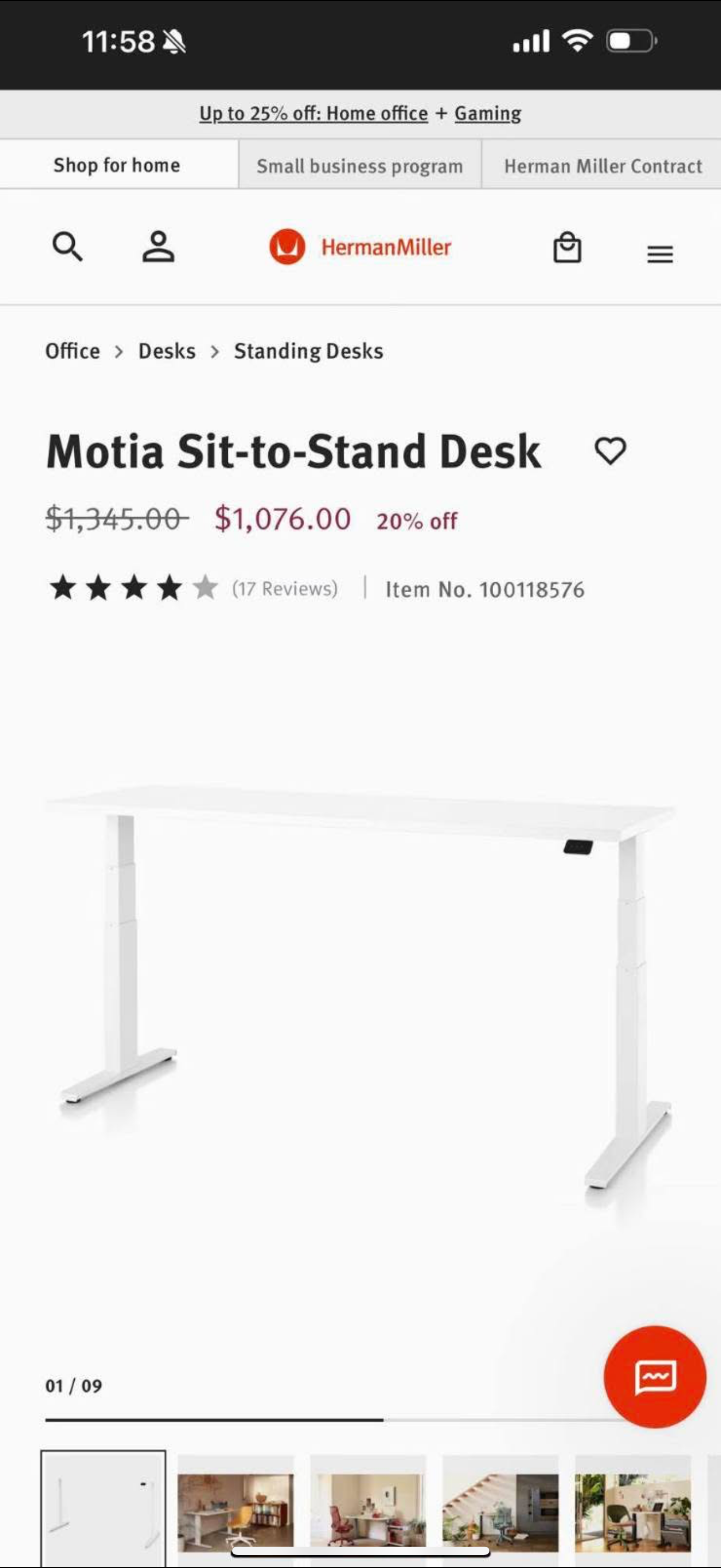 Motia Sit-to-Stand Desk