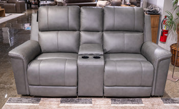 Bleckley Power Reclining Loveseat with Console -  Ashley Furniture Loveseat