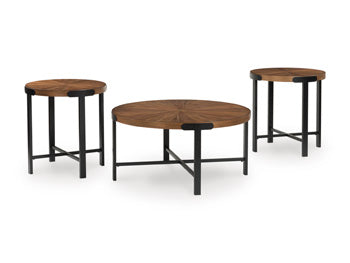 Crosstrail Table (Set of 3) -  Ashley Furniture Table Set  Fresh Start Furniture