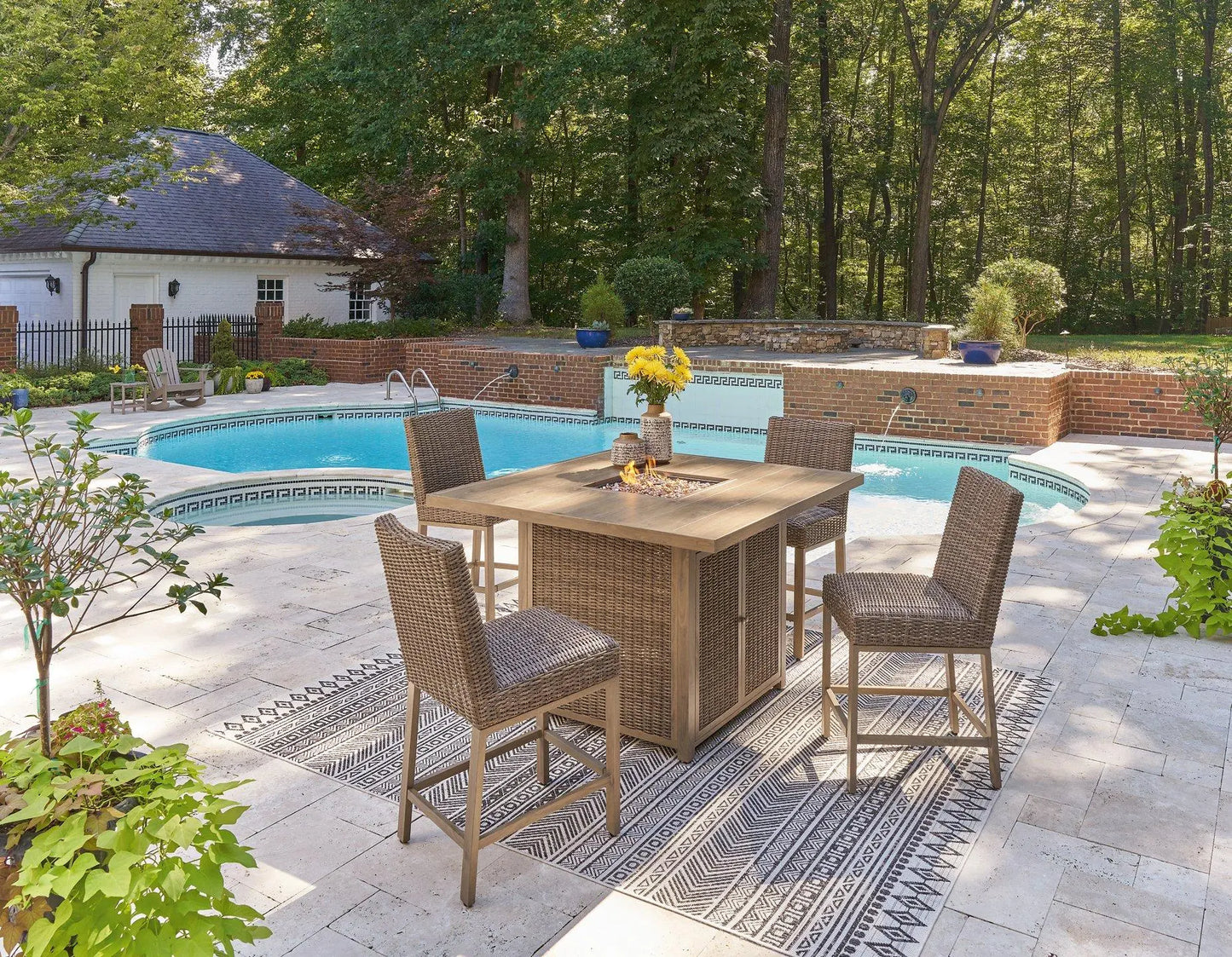 Walton Bridge Outdoor Bar Set - Ashley Furniture Outdoor Dining Set Fresh Start Furniture