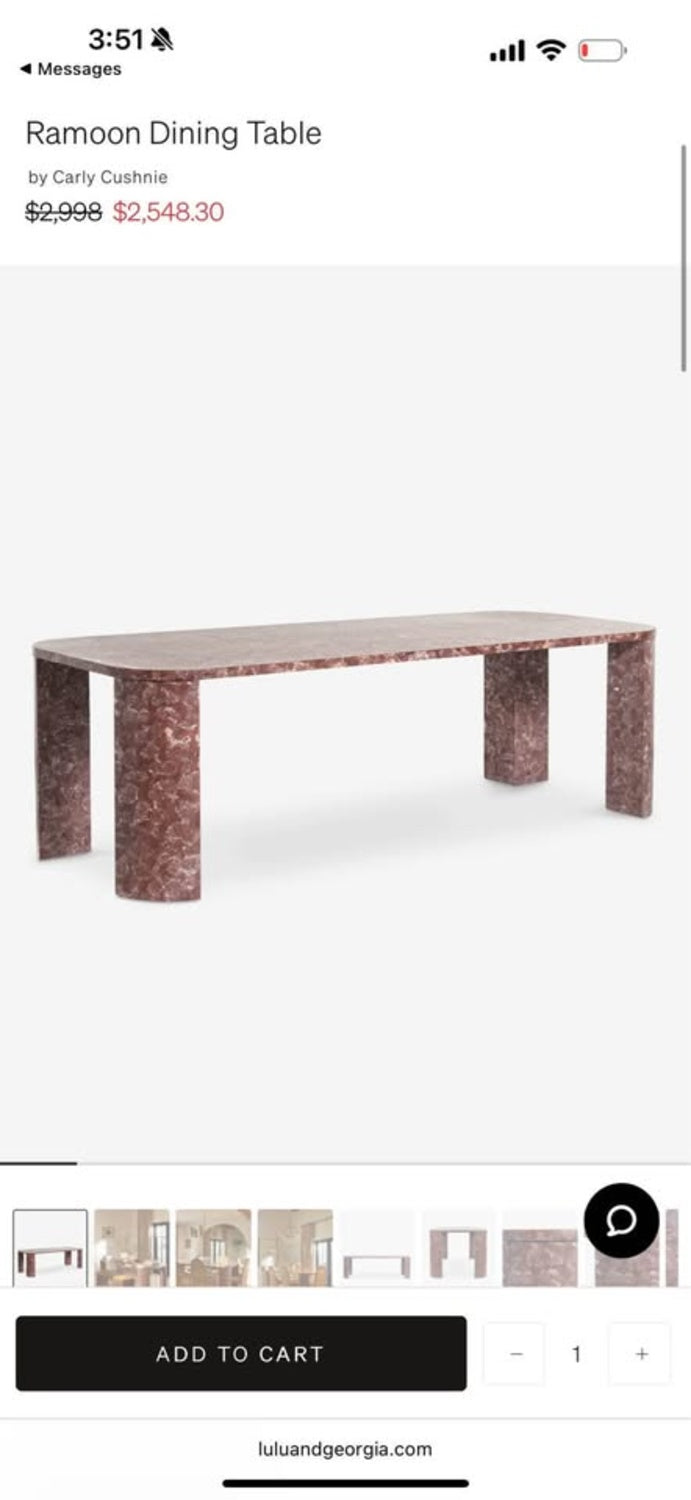 Marble Dining Table