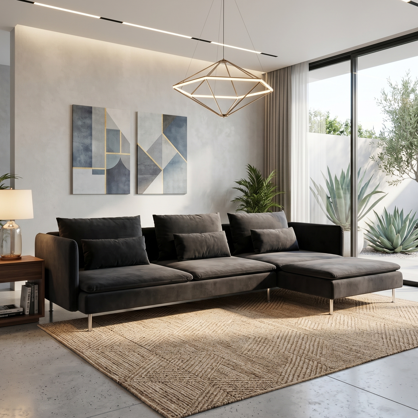 Ikea Soderhamn Sofa W/chaise