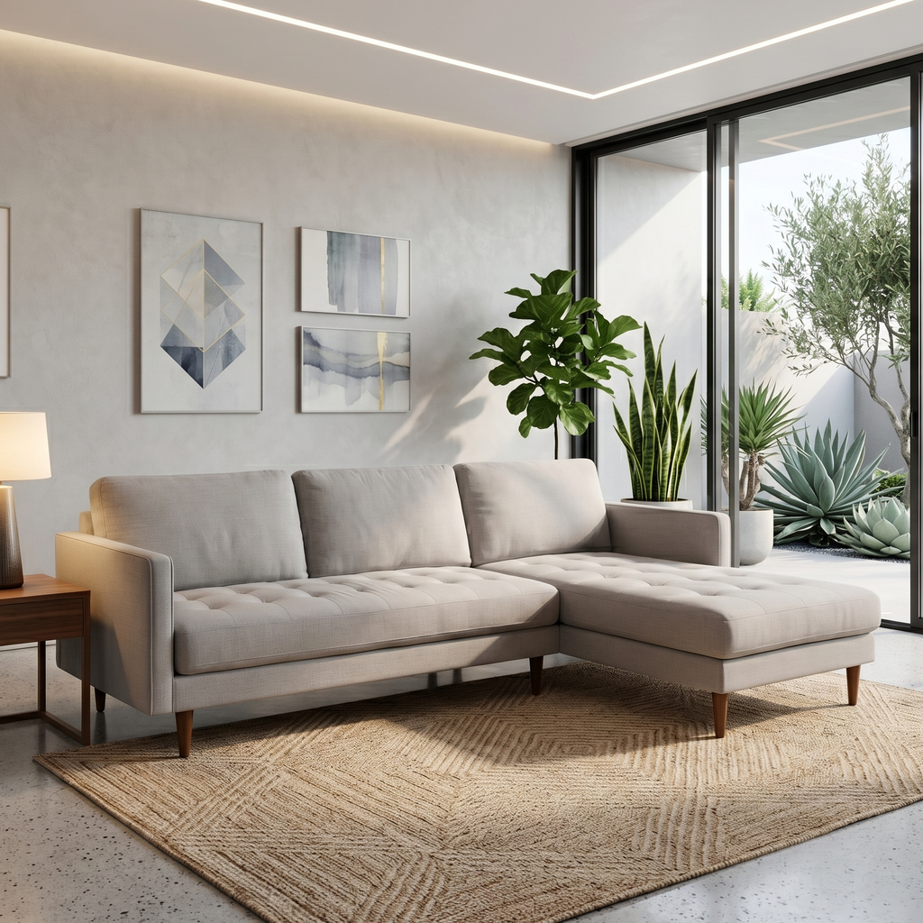 Lsg Furniture Tufted Sectional