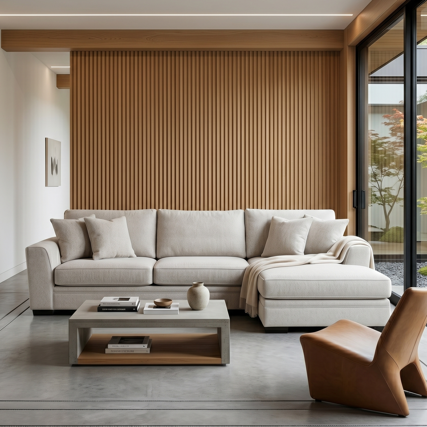 Living Spaces Delano Sofa W/ Chaise