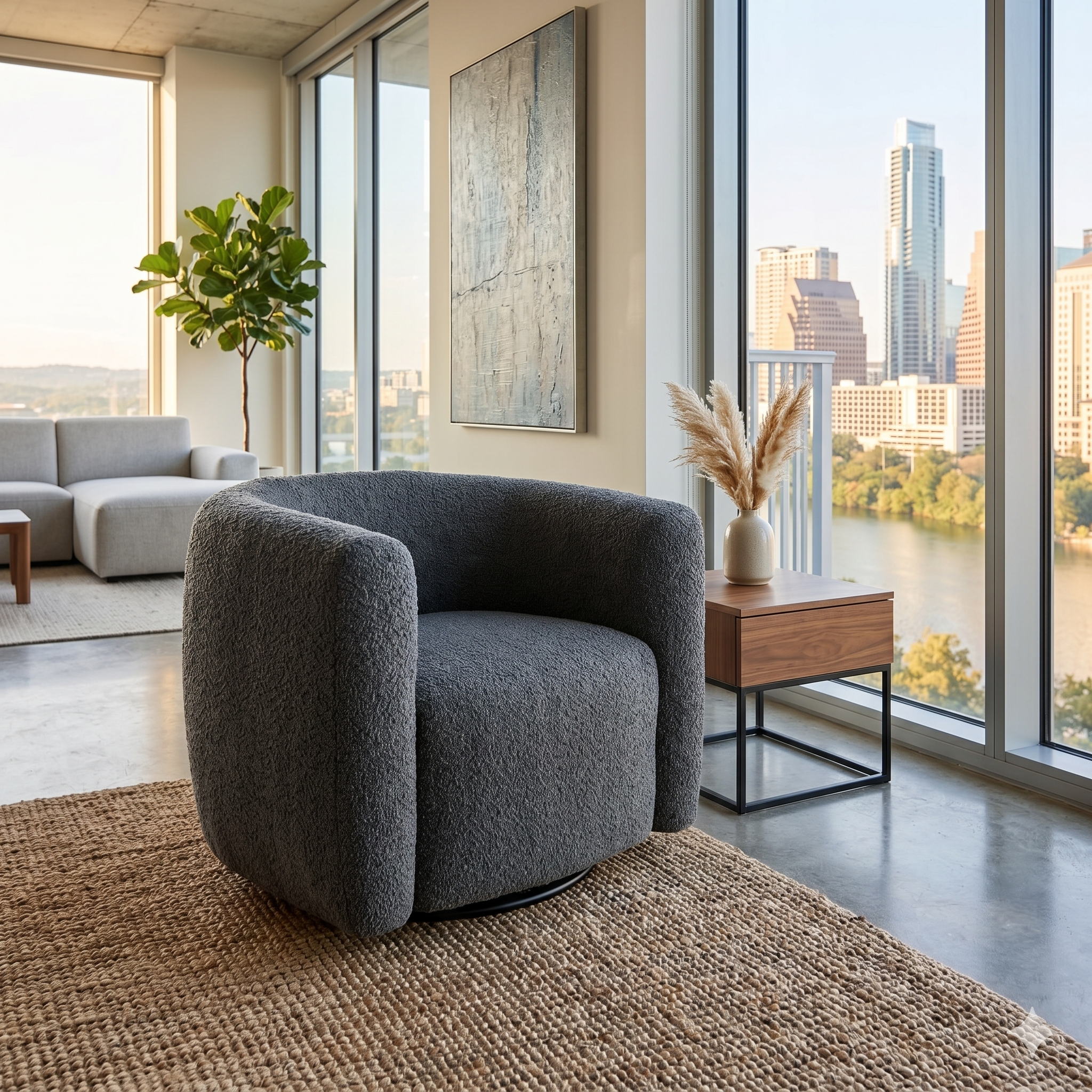 Latitude Run Swivel Arm Chair