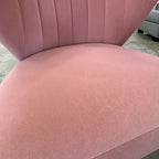 Karat Homes Velvet Shell Chair