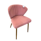 Karat Homes Velvet Shell Chair