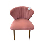Karat Homes Velvet Shell Chair