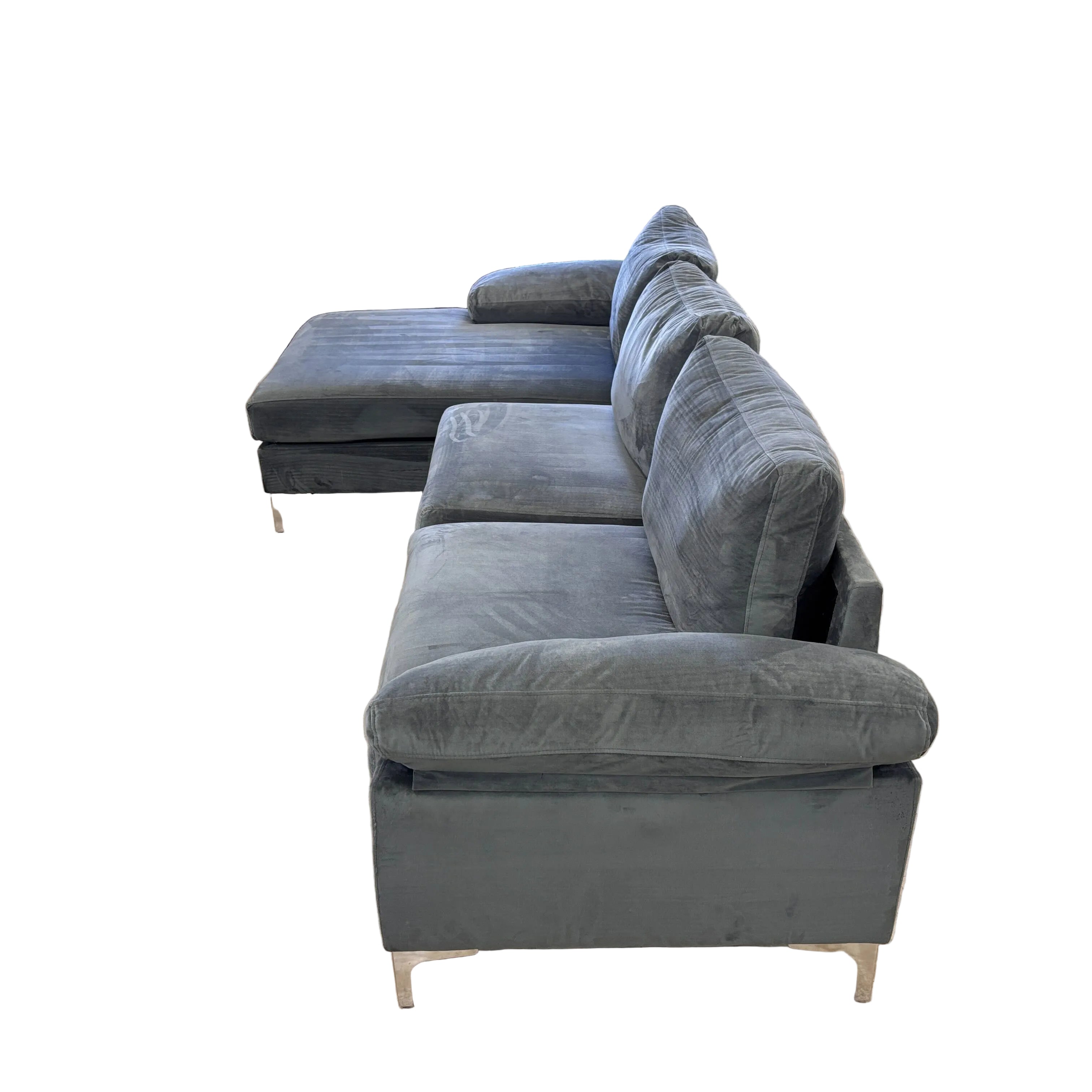 Latitude Run Velvet Sectional