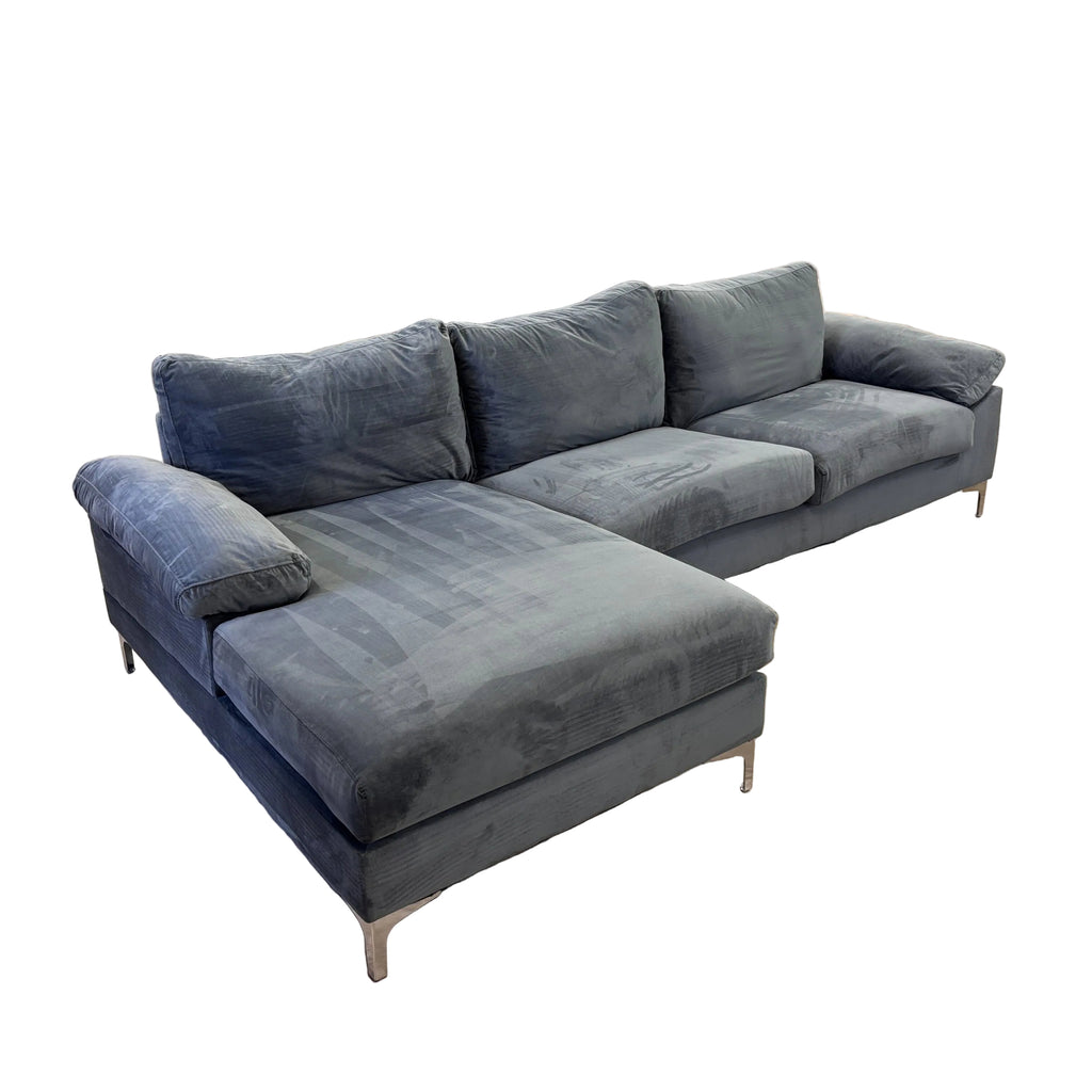 Latitude Run Velvet Sectional