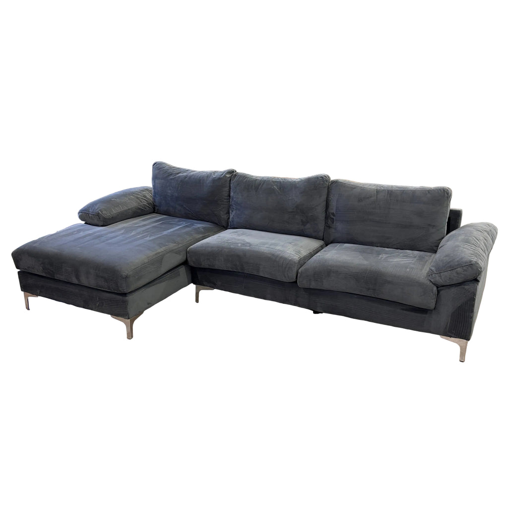 Latitude Run Velvet Sectional
