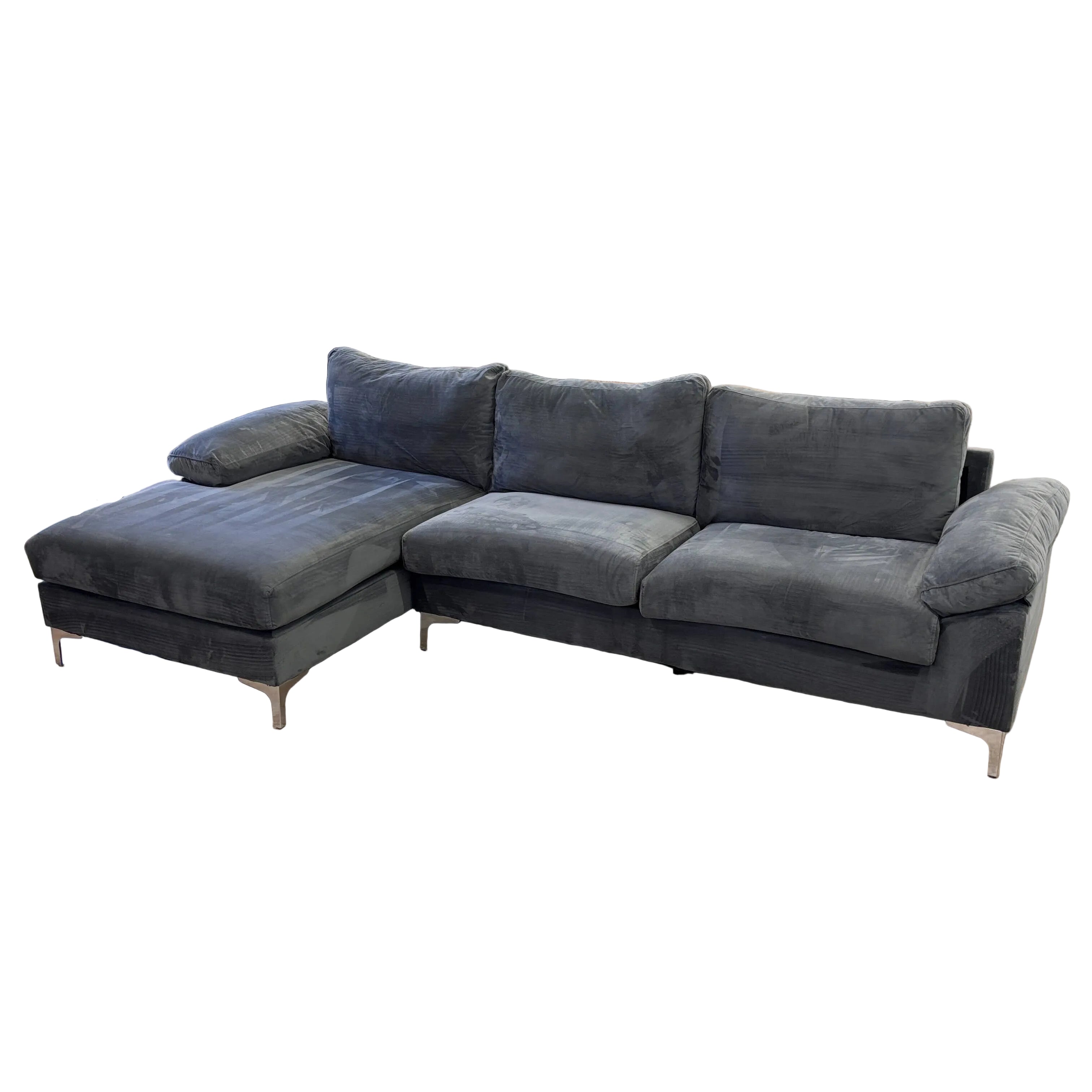 Latitude Run Velvet Sectional