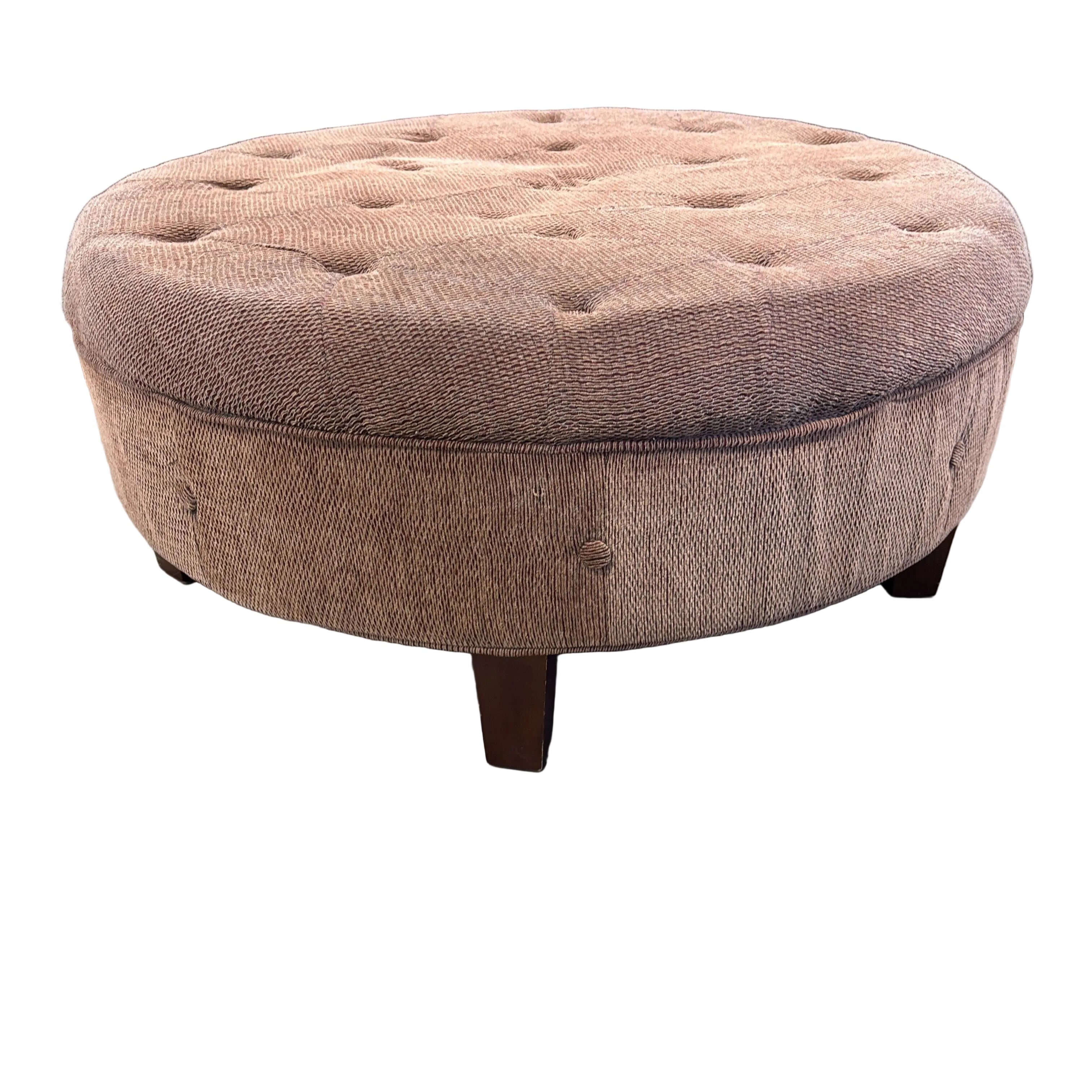 Latitude Run Tufted Round Ottoman
