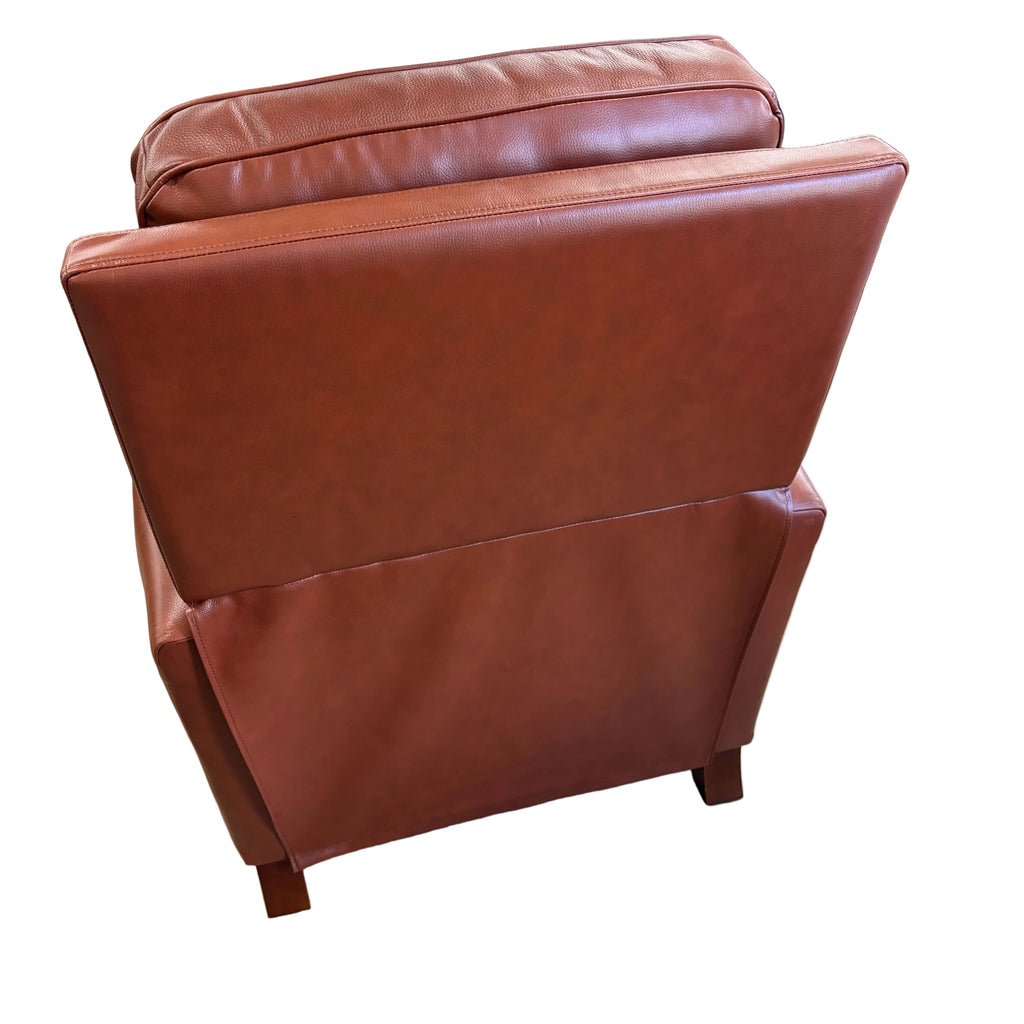 Karat Homes Theresa Genuine Leather Recliner-brown