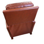 Karat Homes Theresa Genuine Leather Recliner-brown