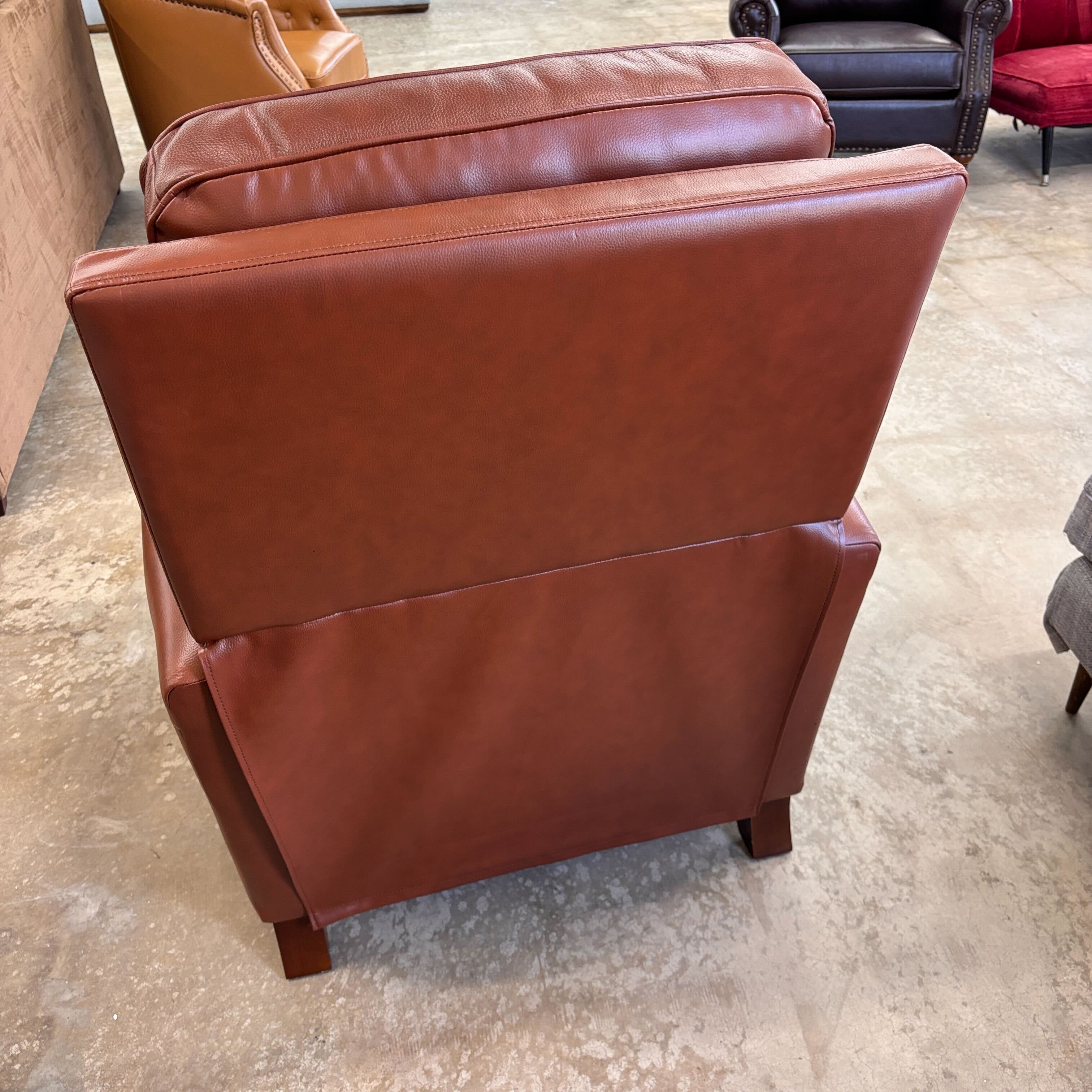 Karat Homes Theresa Genuine Leather Recliner-brown