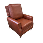 Karat Homes Theresa Genuine Leather Recliner-brown