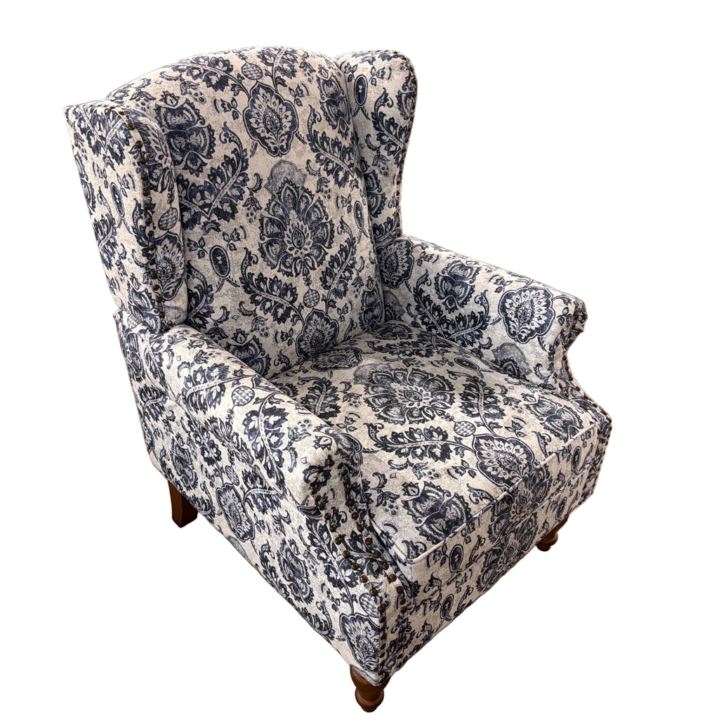 Jayden Creation Gilles Navy Armchair